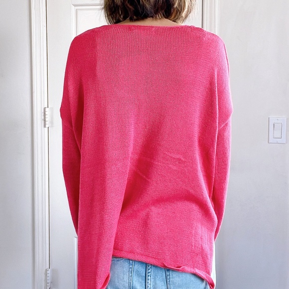 Cozy Champagne Please Graphic Oversized Sweater Top - Picture 5 of 6